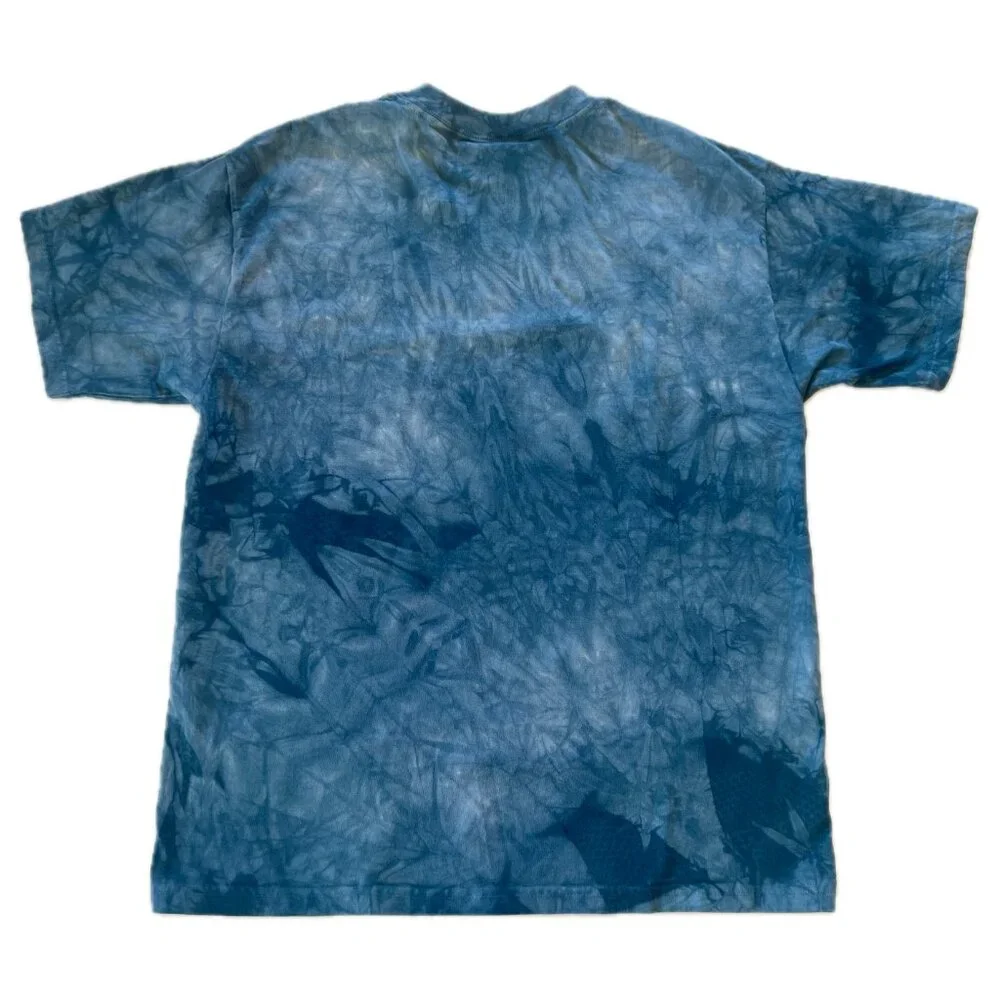 Vintage The Mountain T Shirt Mens L Birds Butterfly Blue Wanda Mumm 1998 - Picture 2 of 6
